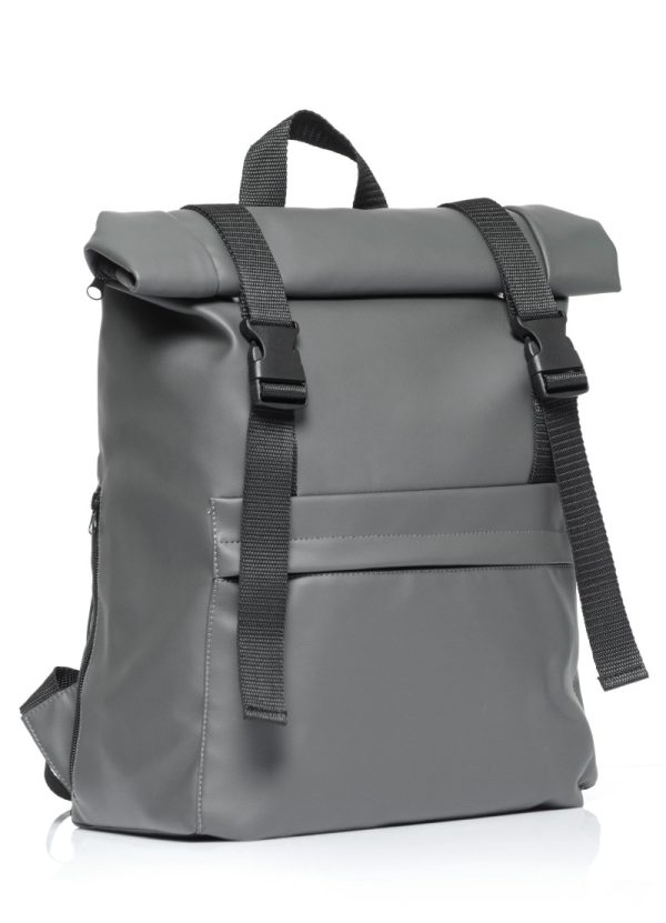 Рюкзак SamBag жіночий RollTop Milton графітовий